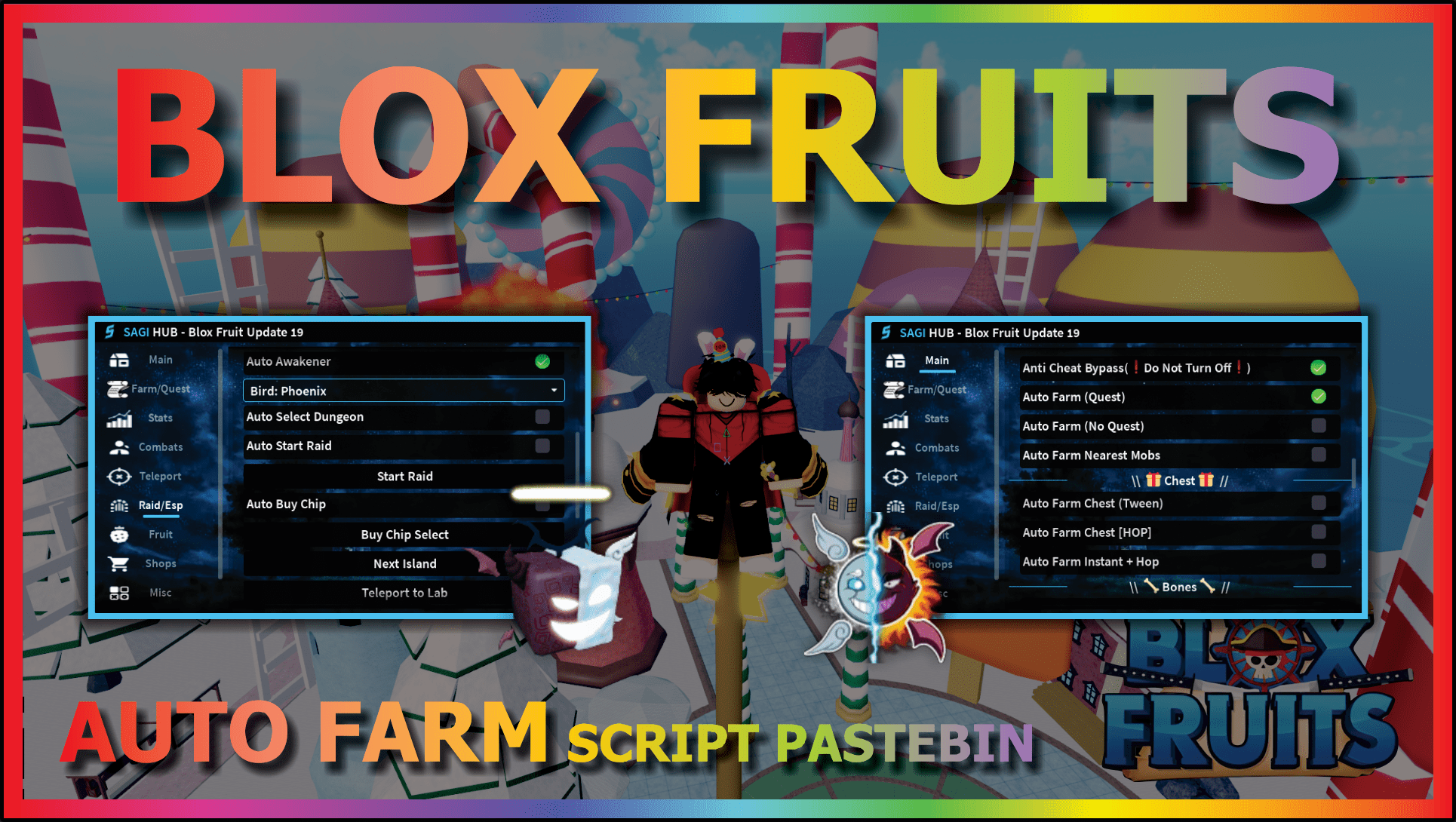 Blox Fruits #1 Script GUI - 50+ Scripts in one GUI - Roblox Scripts