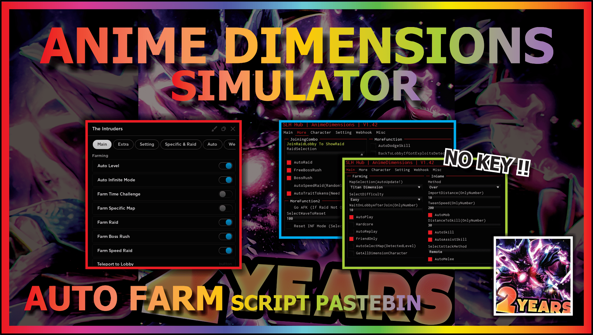 Anime Dimensions Simulator [Auto Farm/Auto Party/Auto card Sell] Scripts