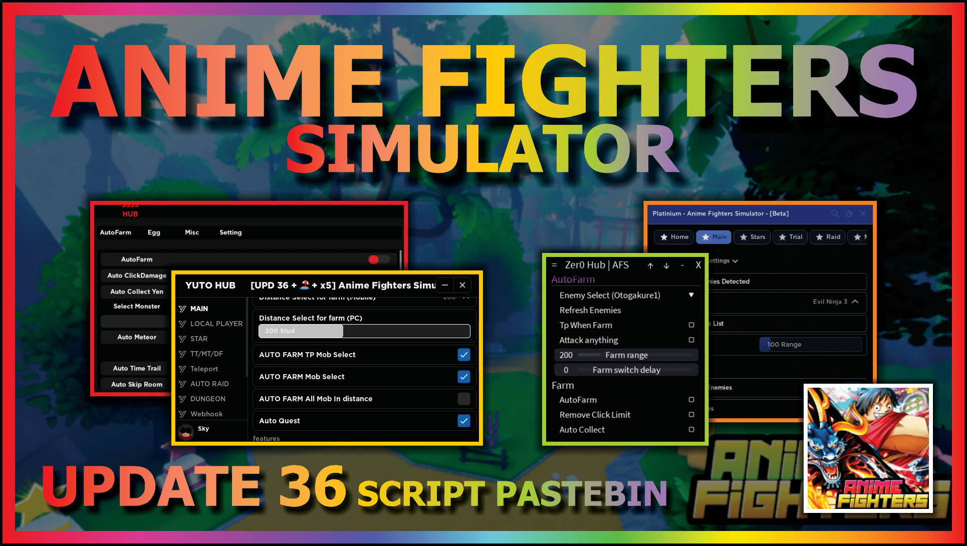 💥 Anime Fighters Simulator Script – Juninho Scripts