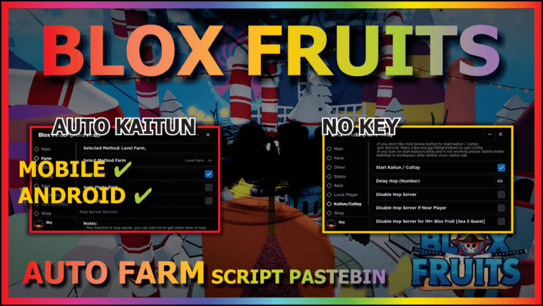 Blox Fruits Script Mobile No Key AUTO FARM, AUTO FARM BELI