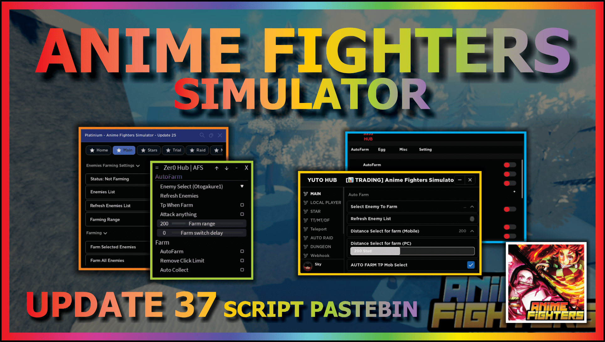 Anime Fighters Simulator | All good GUIs in one script