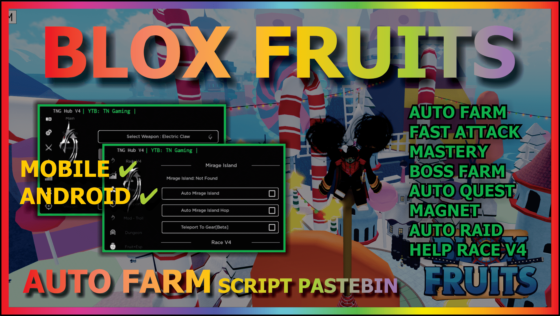 BLOX FRUITS Script Pastebin 2023 UPDATE RACE V4 AUTO FARM, FAST ATTACK