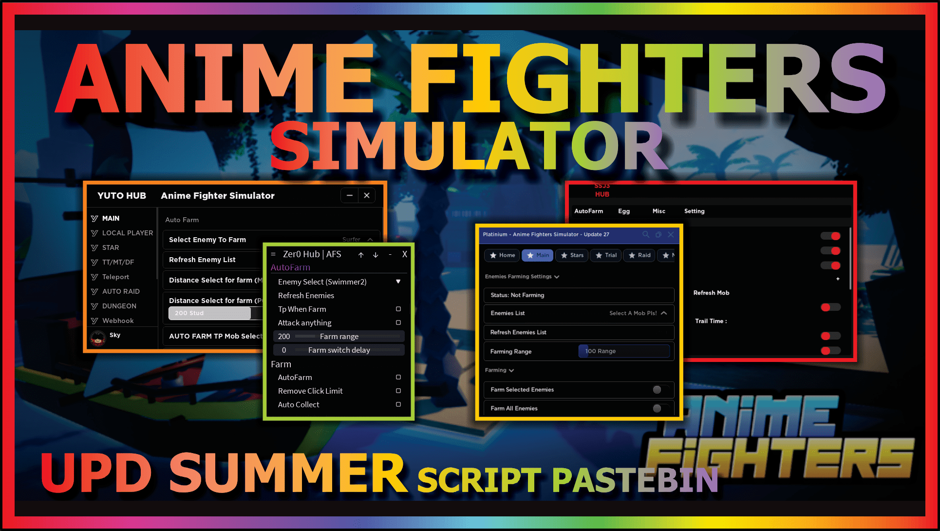 UPDATE] Anime Fighters Simulator Script Hack [DUPE, AUTO FARM, AUTO MAX  OPEN STAR, AUTO DUNGEON,+] 