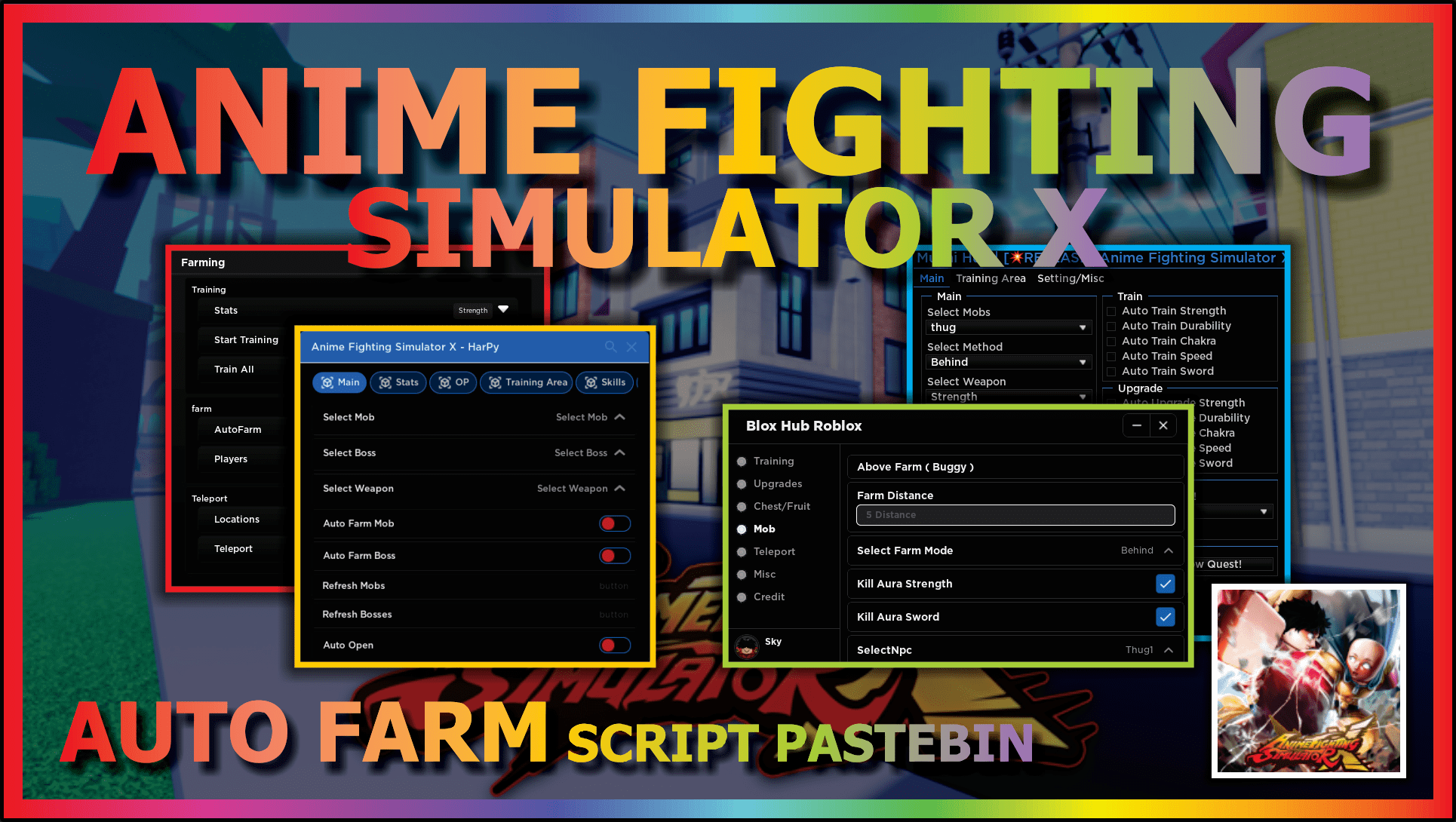 Anime Fighting Simulator [Auto Farm, Auto Farm All, Ait Jump] Scripts |  RbxScript