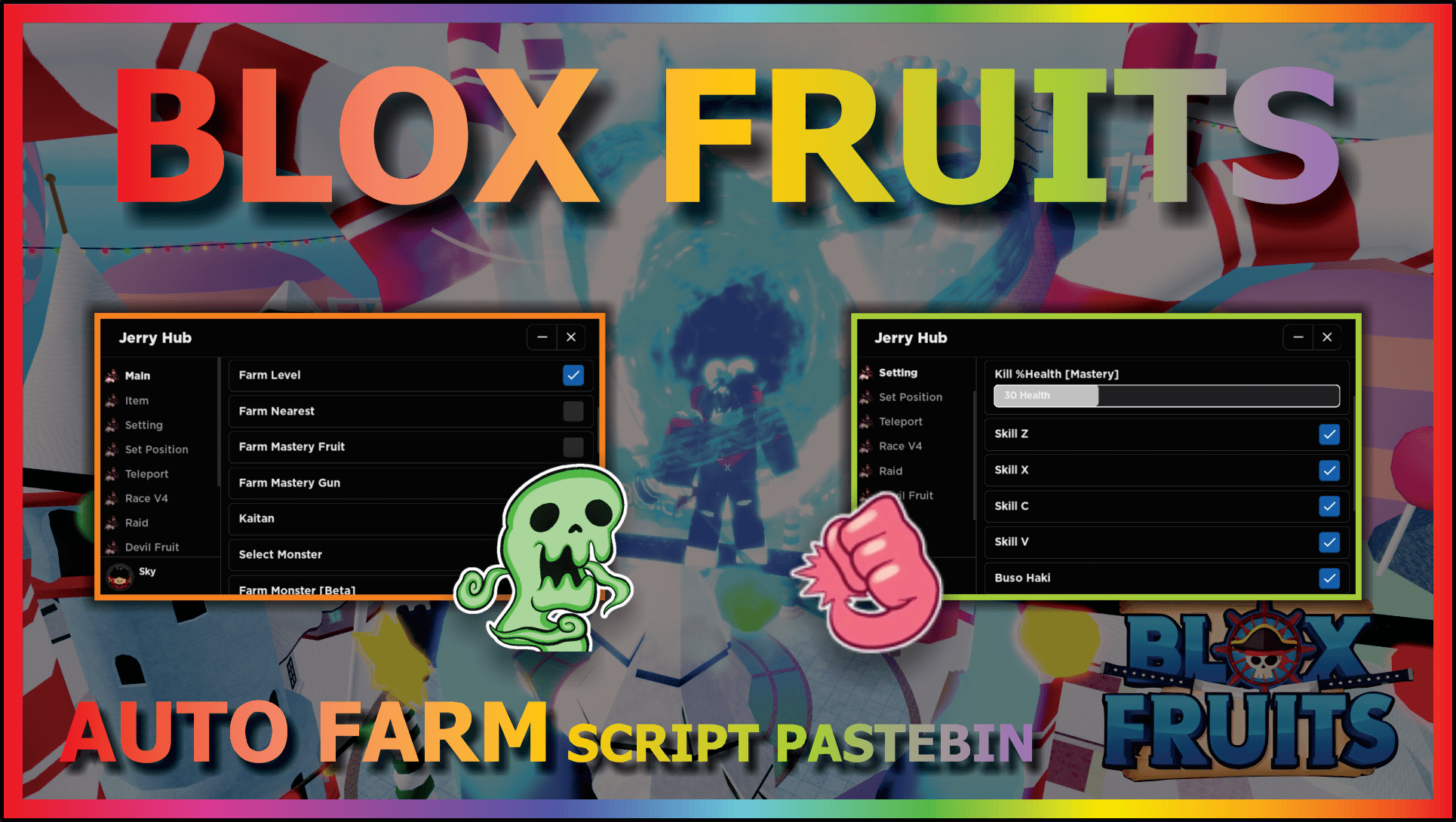 Blox Fruits Script Pastebin, No Key 2023 Script Hub, Auto Level Farm  MOBILE!
