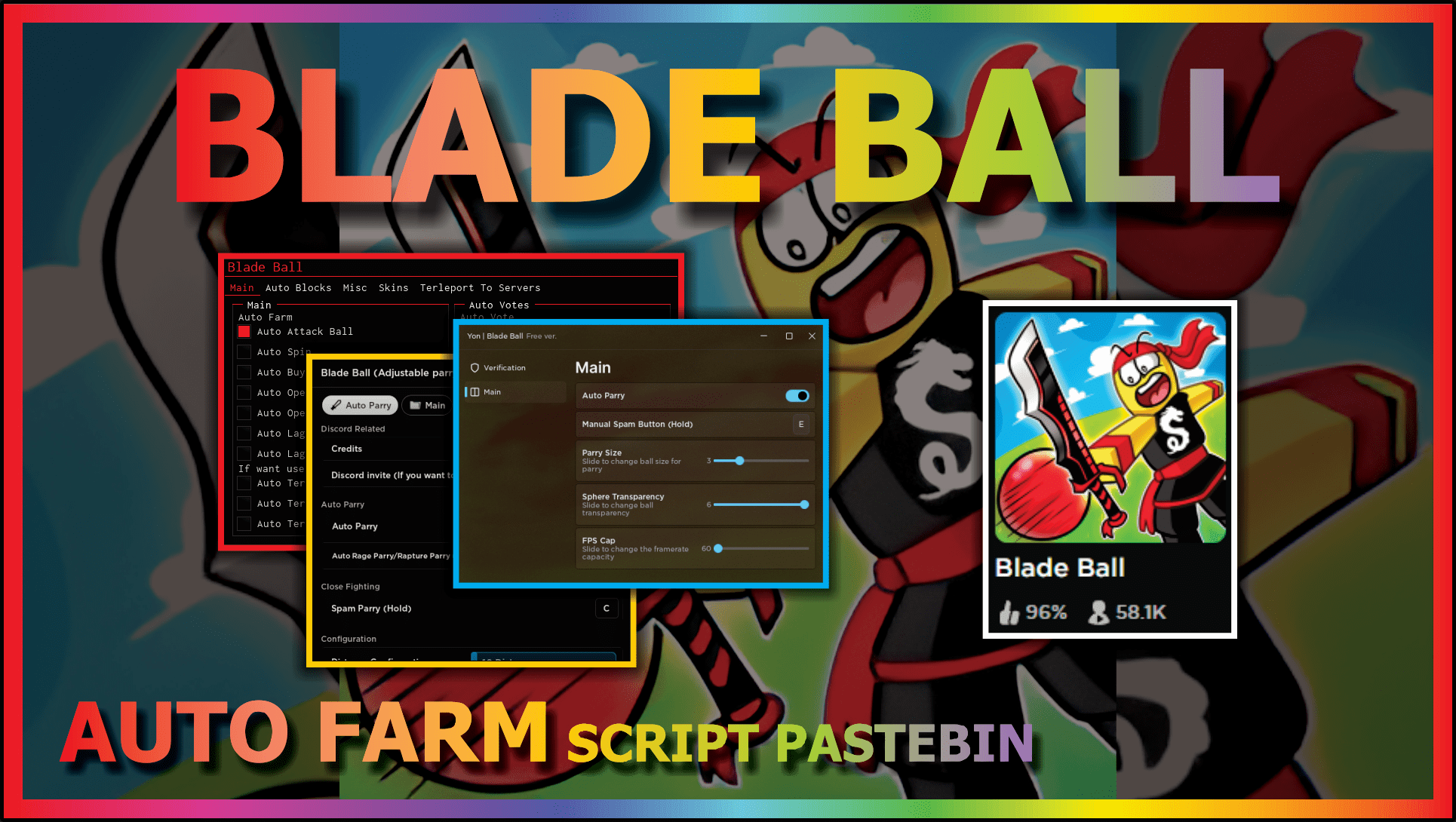 Desapego Games - Roblox > Script de Blade Ball 100% Seguro Sem key farmando  muito Win🏆 e dinheiro 💵