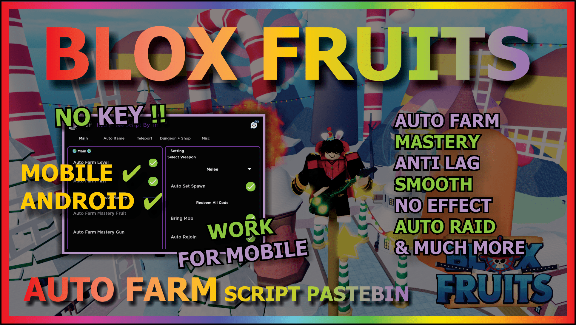Blox Fruits  AUTO FARM AUTO SEABEAST MASTERY RACE V4 — Roblox Scripts
