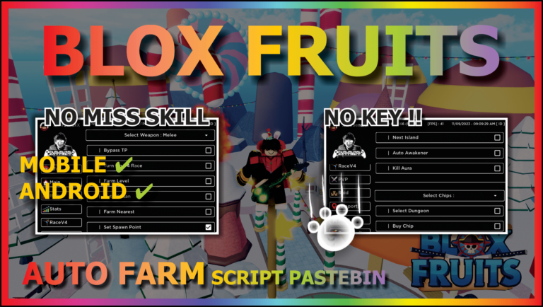 Blox Fruits [Auto Farm, Auto Farm Boss, Kill Aura] Scripts