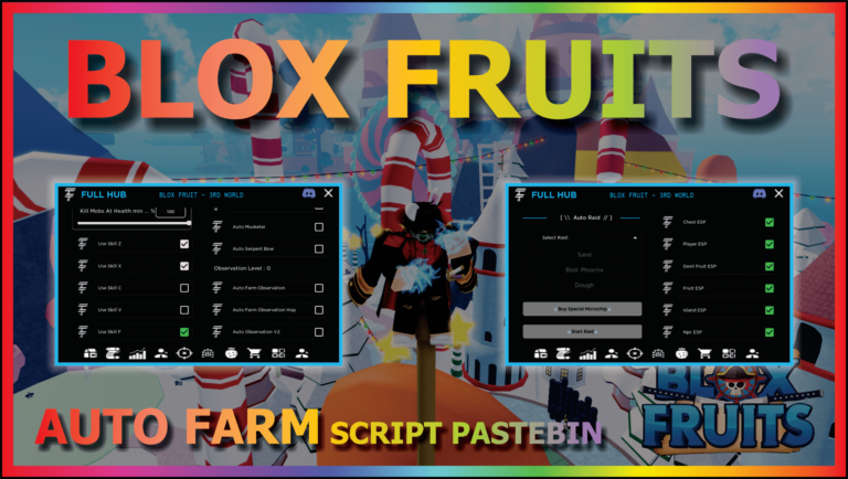 Blox Fruit Script Update 20 No Key AUTO FARM & FRUIT RAIN ! SARA HUB, RAID, EXECUTOR