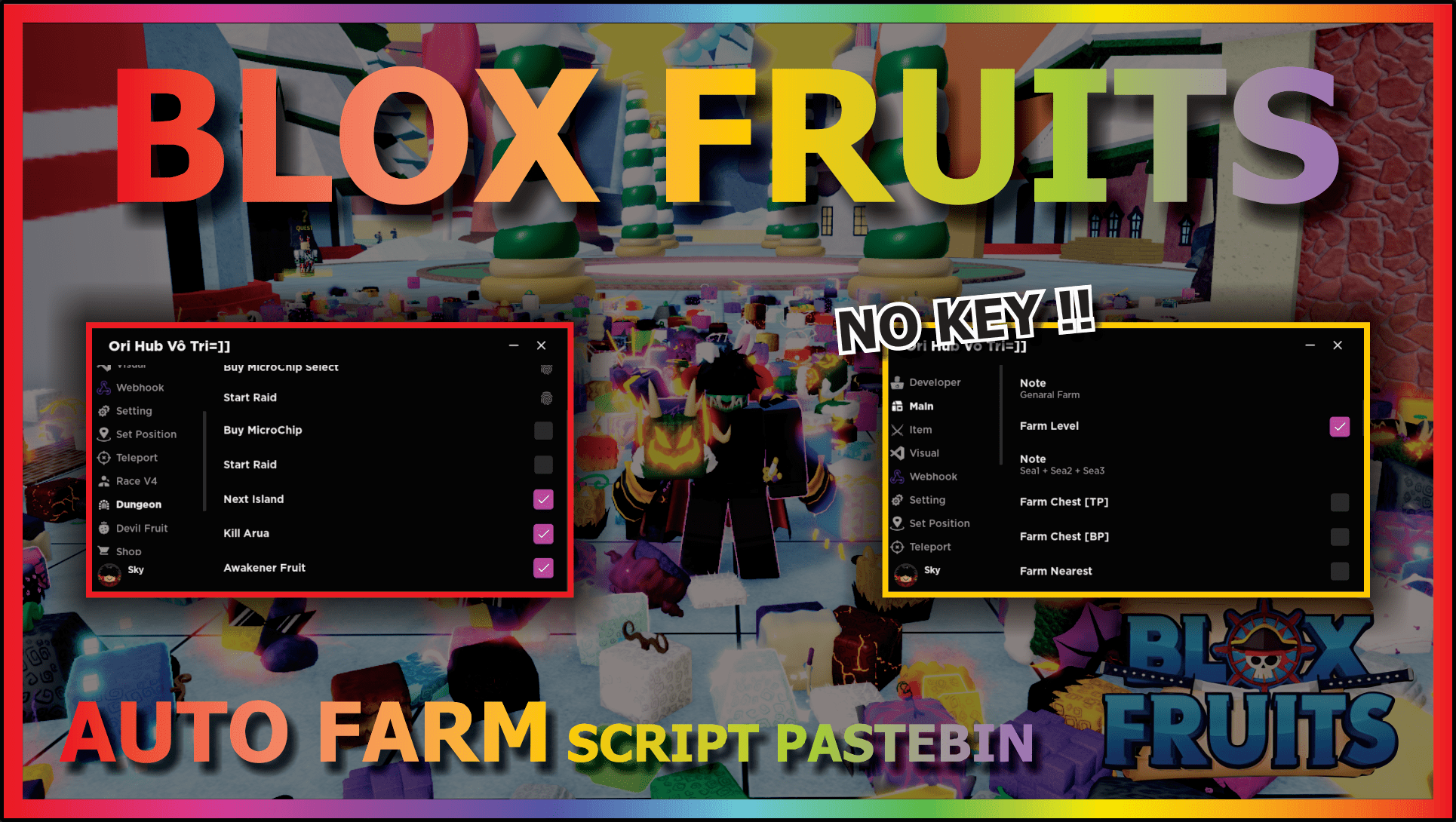 Roblox Scripts Blox Fruit Mobile No Key Fruit Rain & Auto Farm