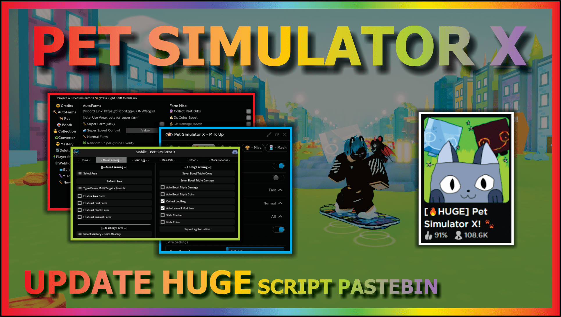 Pet Simulator x (Huge Cat) Script - RBX-Scripts