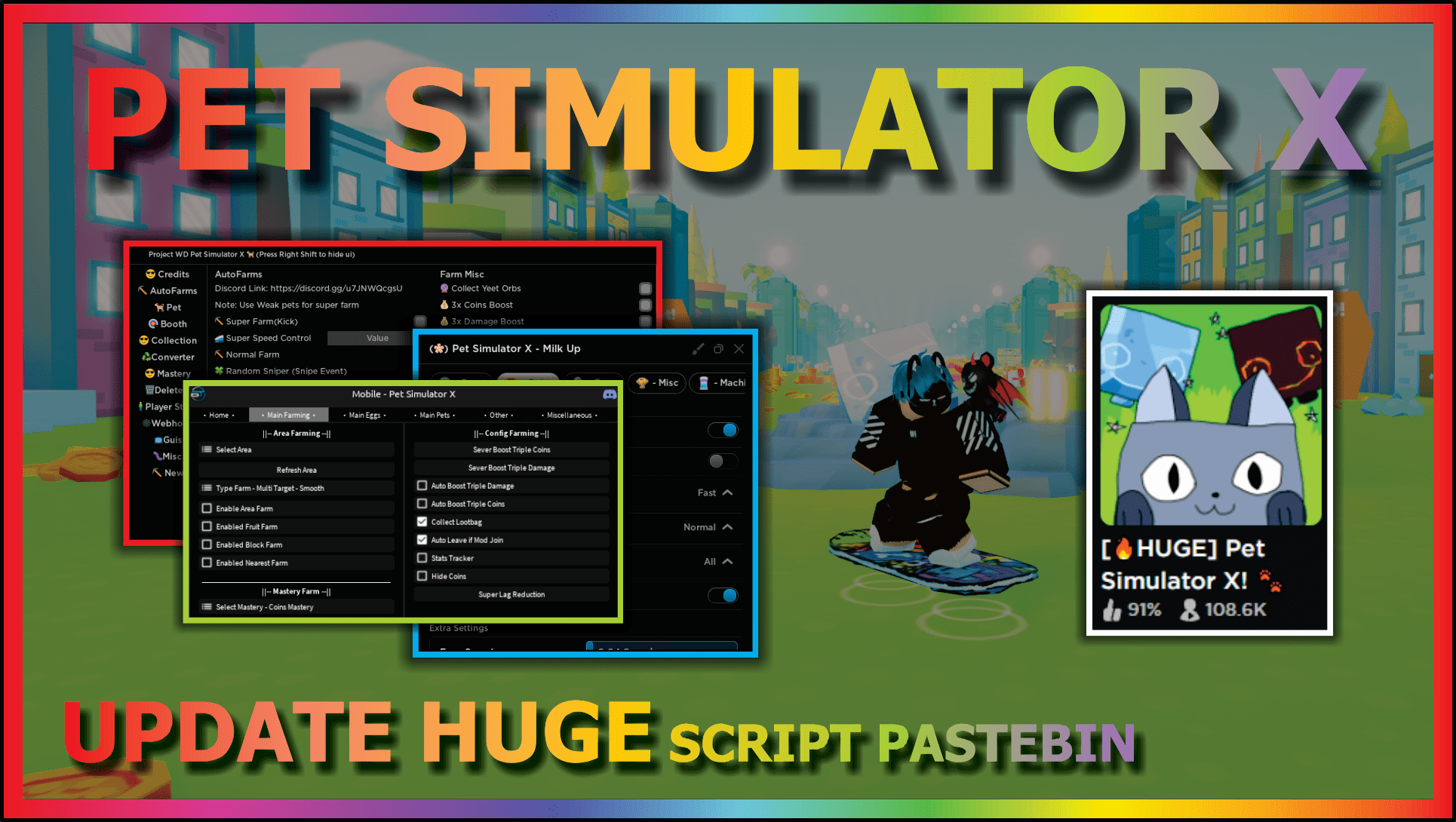 PET SIMULATOR X SCRIPT NEW, SCRIPT FOR ROBLOX UNDETECTED