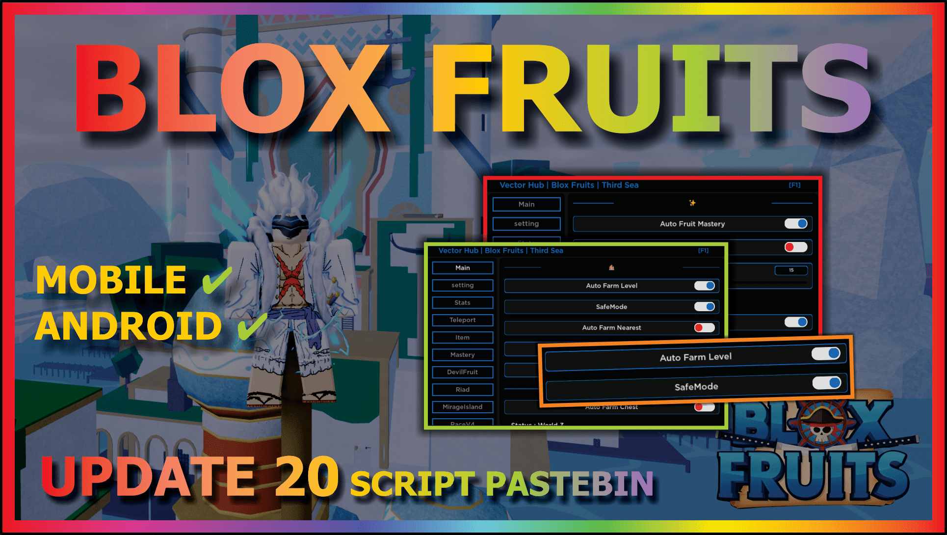 BLOX FRUITS Script Pastebin 2023 UPDATE 20 AUTO FARM LVL 2550, NOLAG, SMOOTH