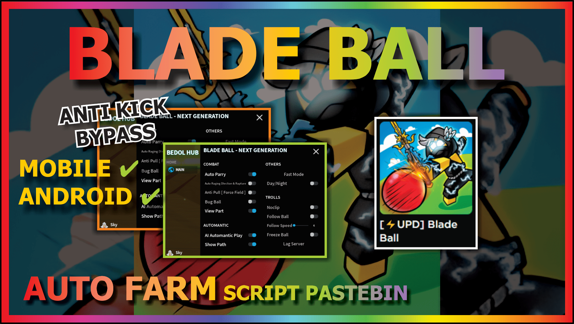 Works on Mobile and PC* this is the *Best* Blade Ball Script! [Bedol Hub] 