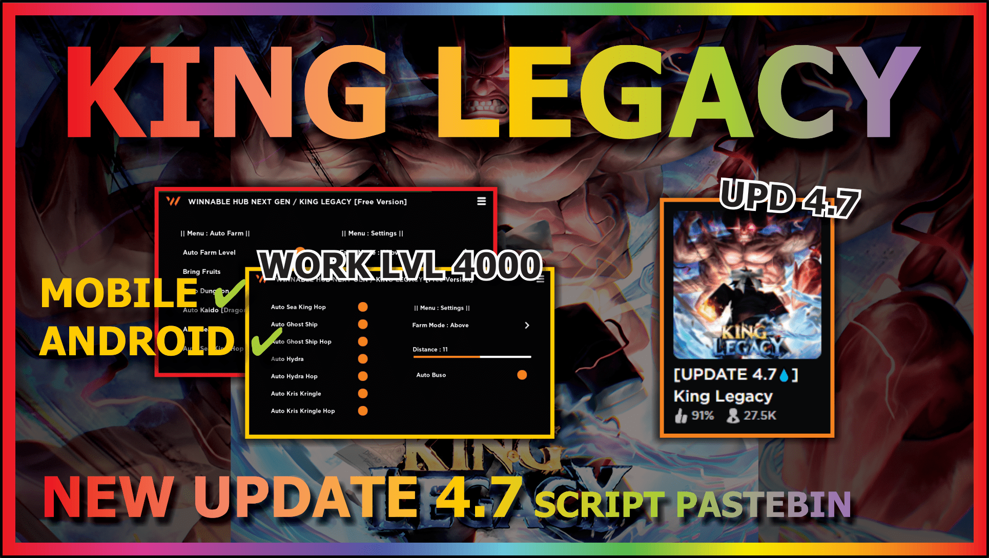 NEW UPDATE CODES* [UPDATE 4.7💧] King Legacy ROBLOX