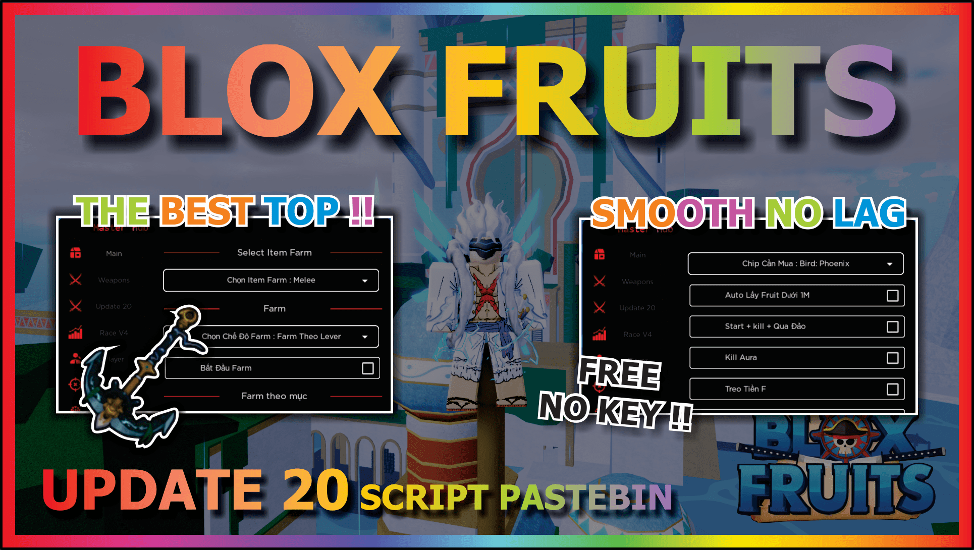 BLOX FRUITS Script Pastebin 2023 UPDATE 20 AUTO FARM, SMOOTH, NO LAG