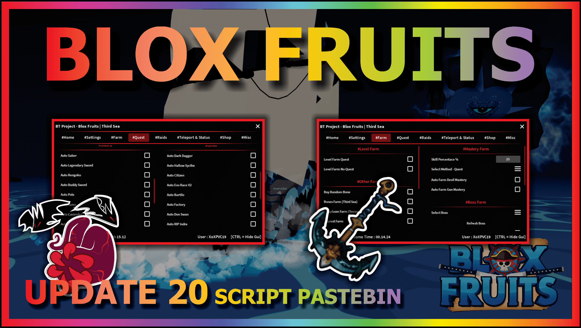 UPDATE 20] Blox Fruits Script / Hack, Auto Farm, Auto Terror Shark, Auto  Beast