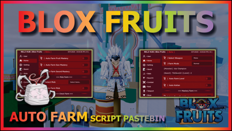 Blox Fruits Script Mobile UPDATE 20 AUTO FARM LVL 2550