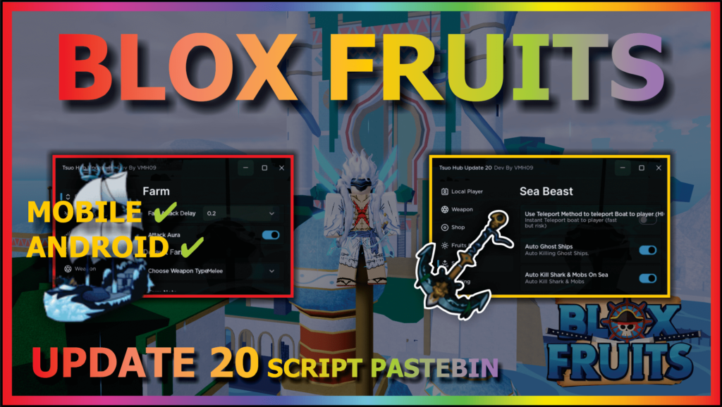 Blox Fruits Script MeMayBeo Hub - Auto Farm, Kill Aura, GUI