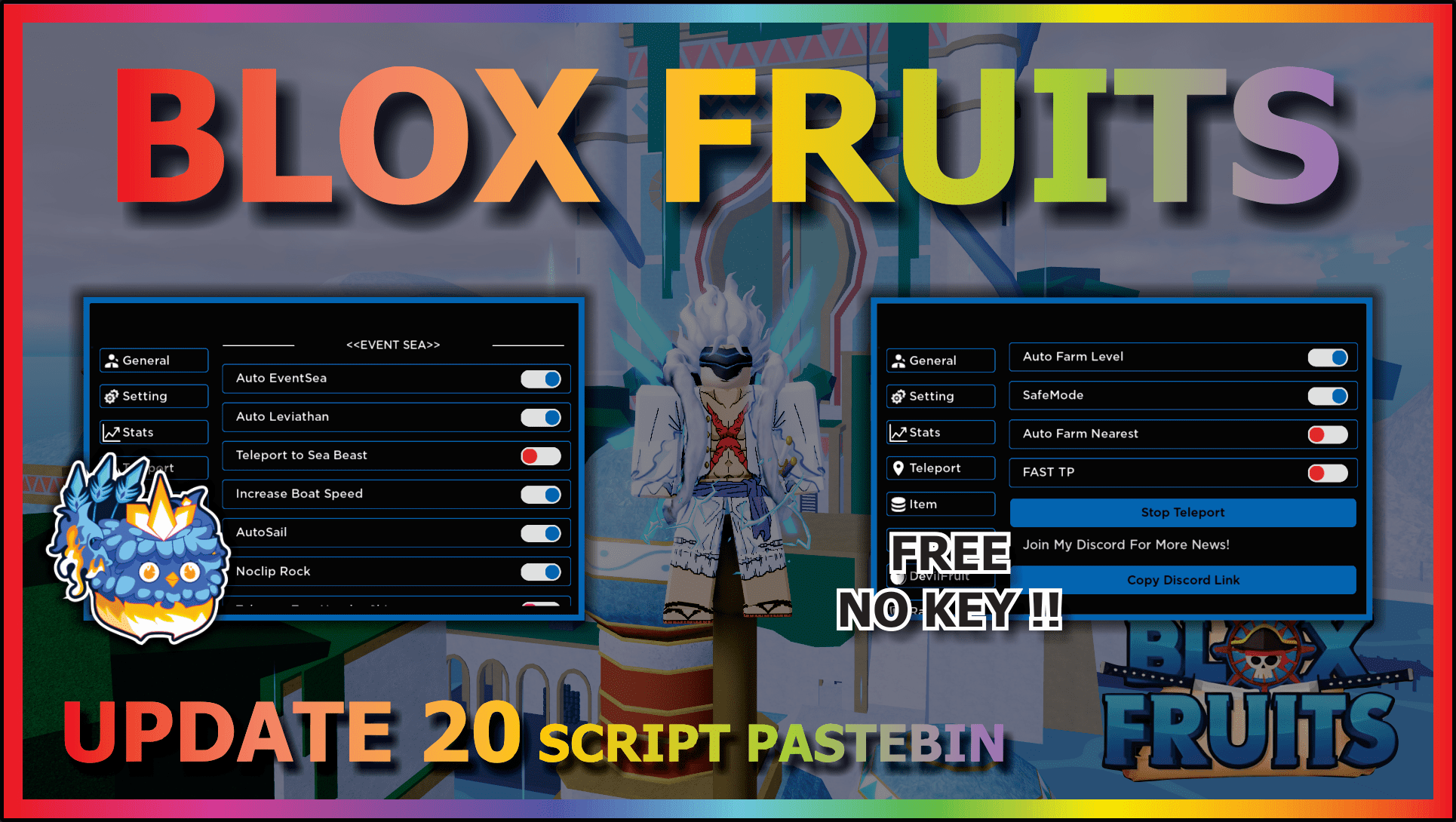 BLOX FRUITS Script Pastebin 2023 UPDATE 20 AUTO FARM, DF MASTERY