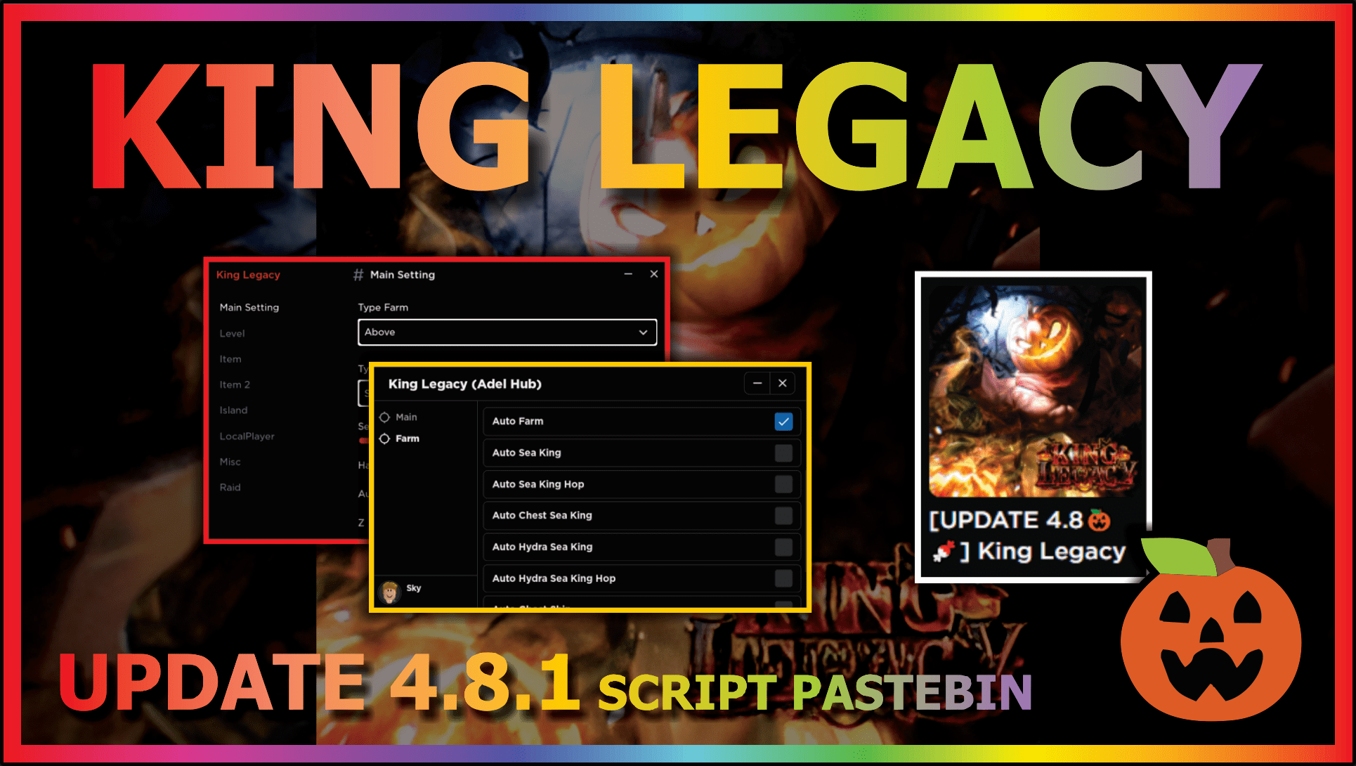 UPDATE 4.7.1💧] KING LEGACY Script - Auto Farm Lv, Auto Sea King 