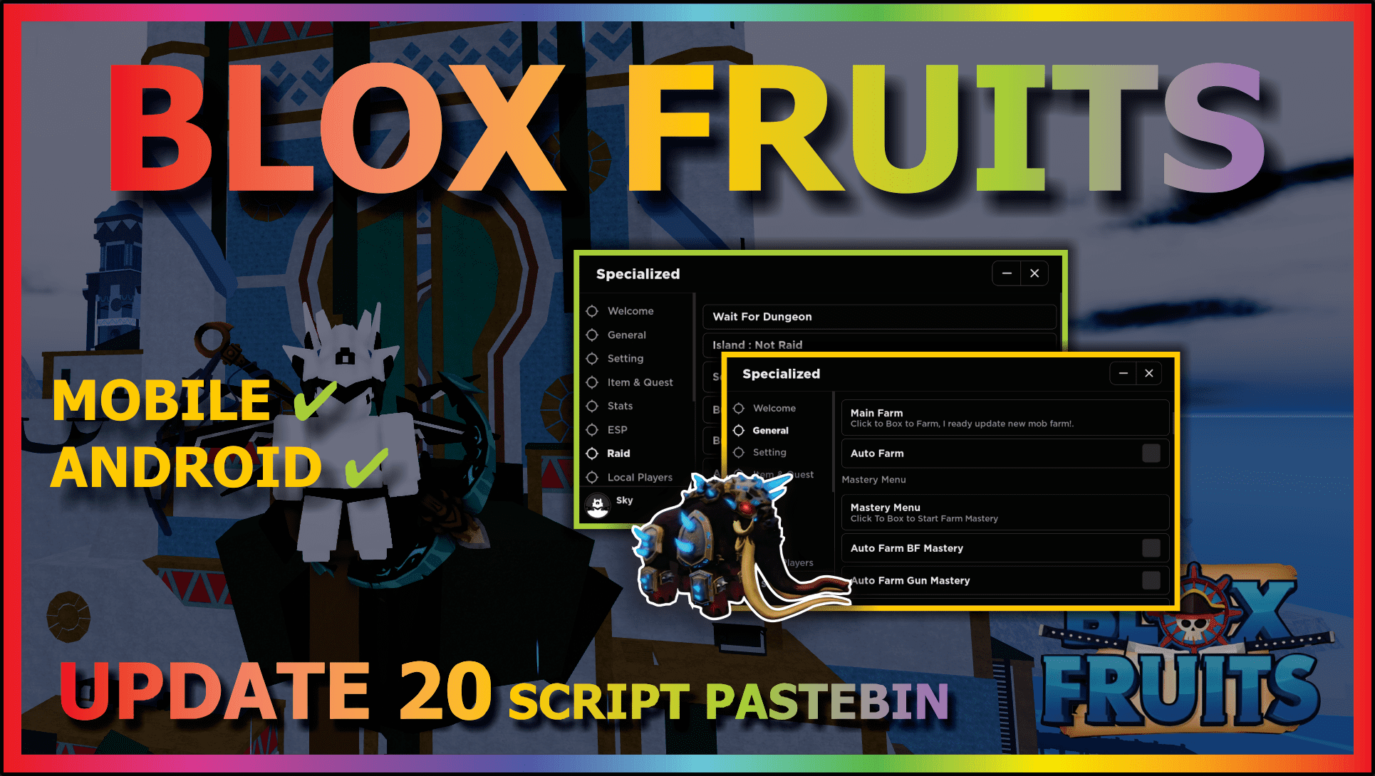 Blox Fruit Script Hydrogen Fluxus, Auto Farm BF Mastery