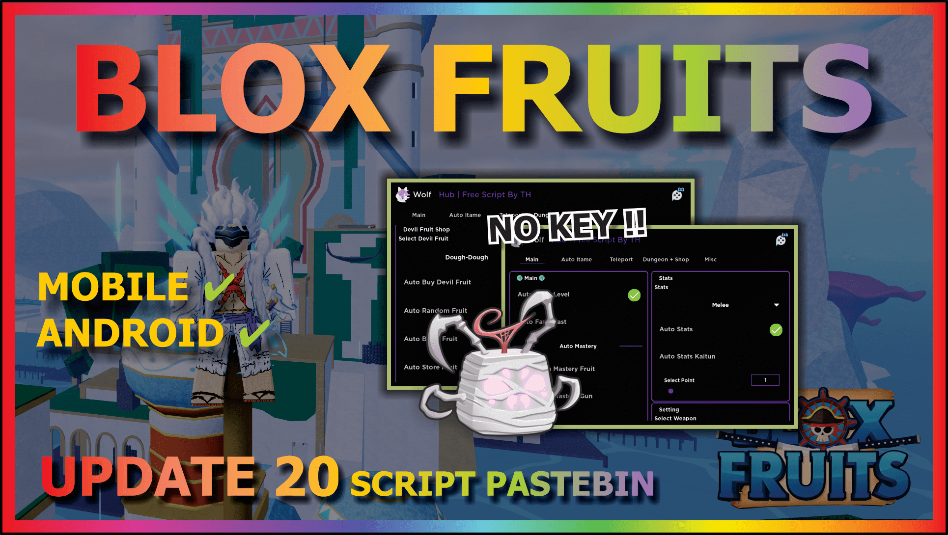 ⛩️ KITSUNE ⛩️] Blox Fruits  fruit APPLE HUB KEY — Roblox Scripts