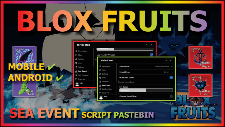 BLOX FRUITS (AUTO FARM ALL MATERIAL) – DailyPastebin