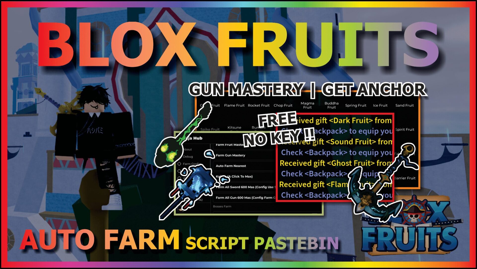 [NINJA HUB] BLOX FRUITS - AUTO FARM | SEA EVENT | V4 | GET ANCHOR | GET ...