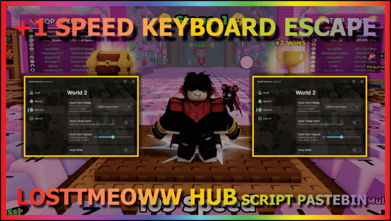 +1 Speed Keyboard Escape Script – Losttmeoww Hub