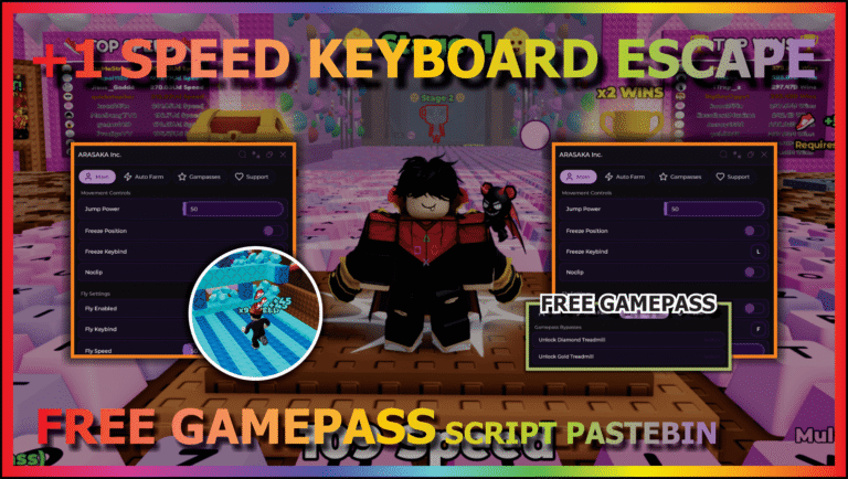 +1 Speed Keyboard Escape Script – Gamepass Hub