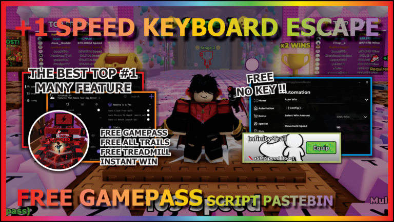 +1 Speed Keyboard Escape Script – 7+ Best Hub (No Key & Key) 🏆