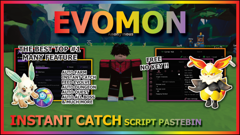 Evomon Script No Key – 11+ Best Hub 🦄