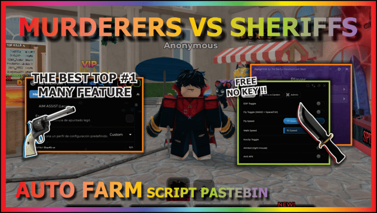Murderers VS Sheriffs Script – 11 Best Hub (No Key & Key)
