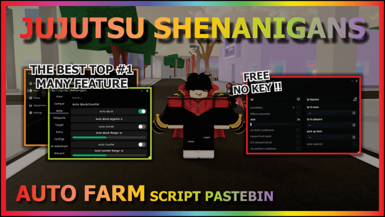Jujutsu Shenanigans Script – 13 Best Hub (No Key & Key)