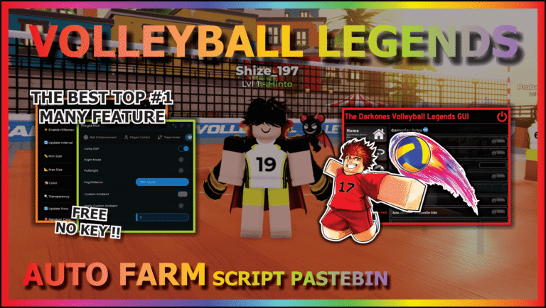 Volleyball Legends Script – 13 Best Hub (No Key & Key)