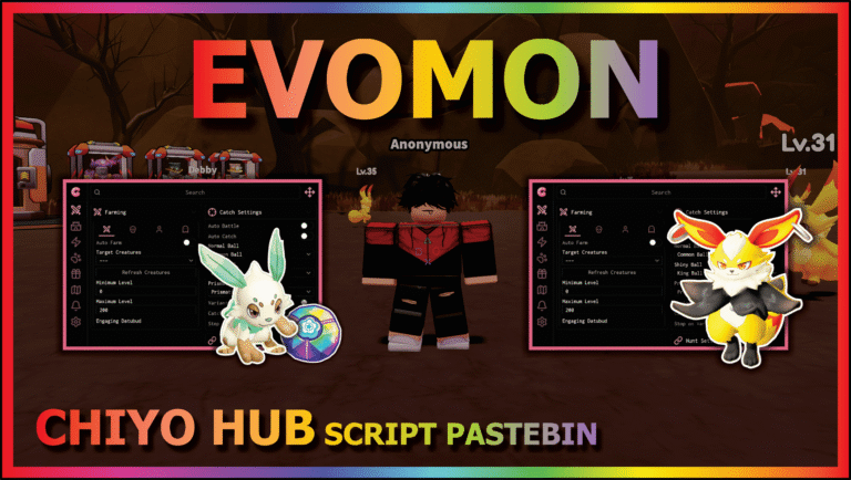 Evomon Script – Chiyo Hub