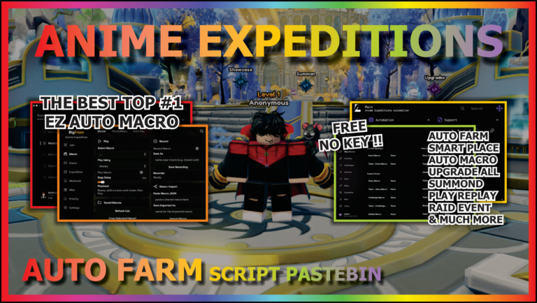 Anime Expeditions Script – 9 Best Hub (No Key & Key)