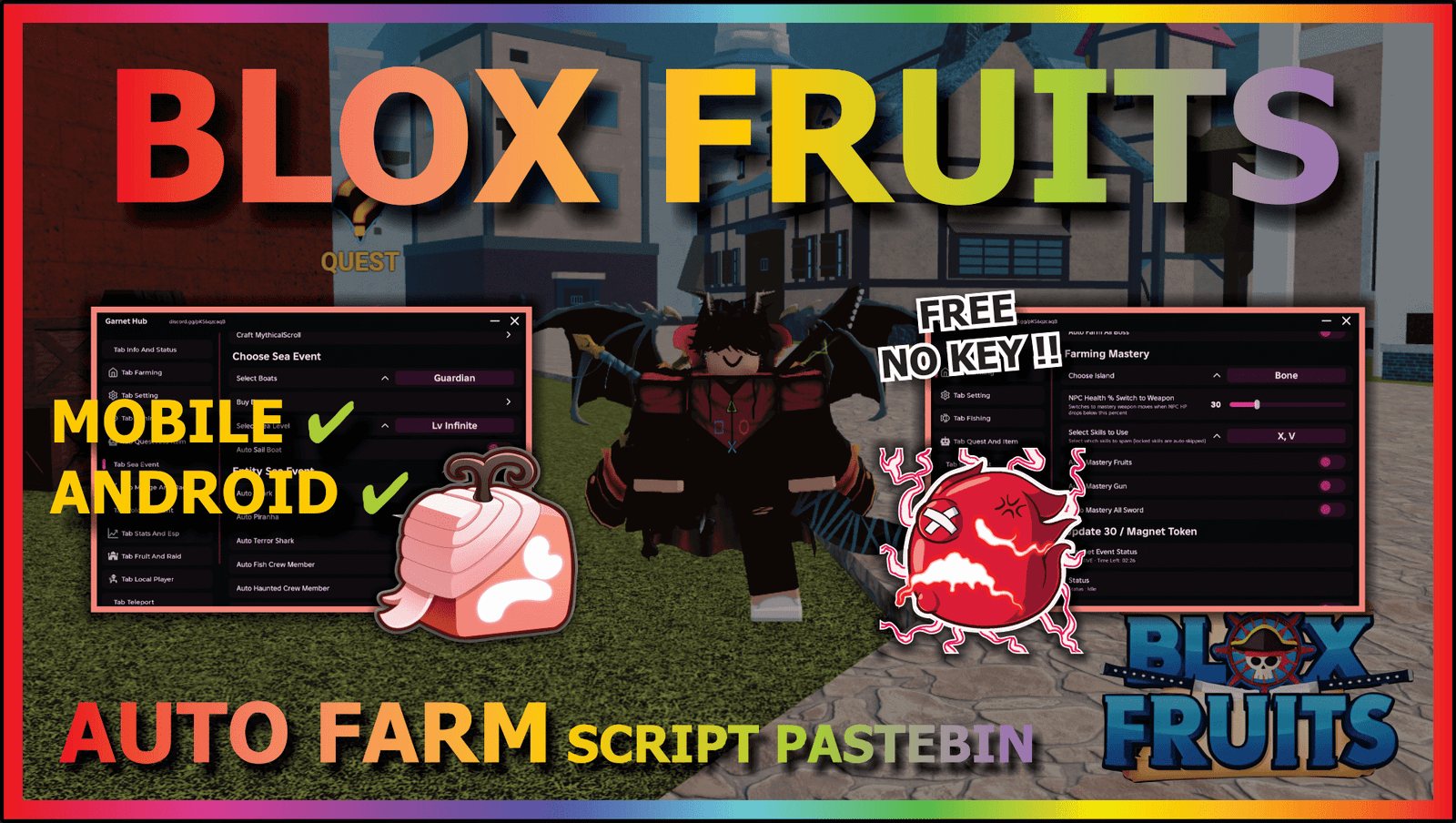 Blox Fruits Script No Key – Garnet Hub