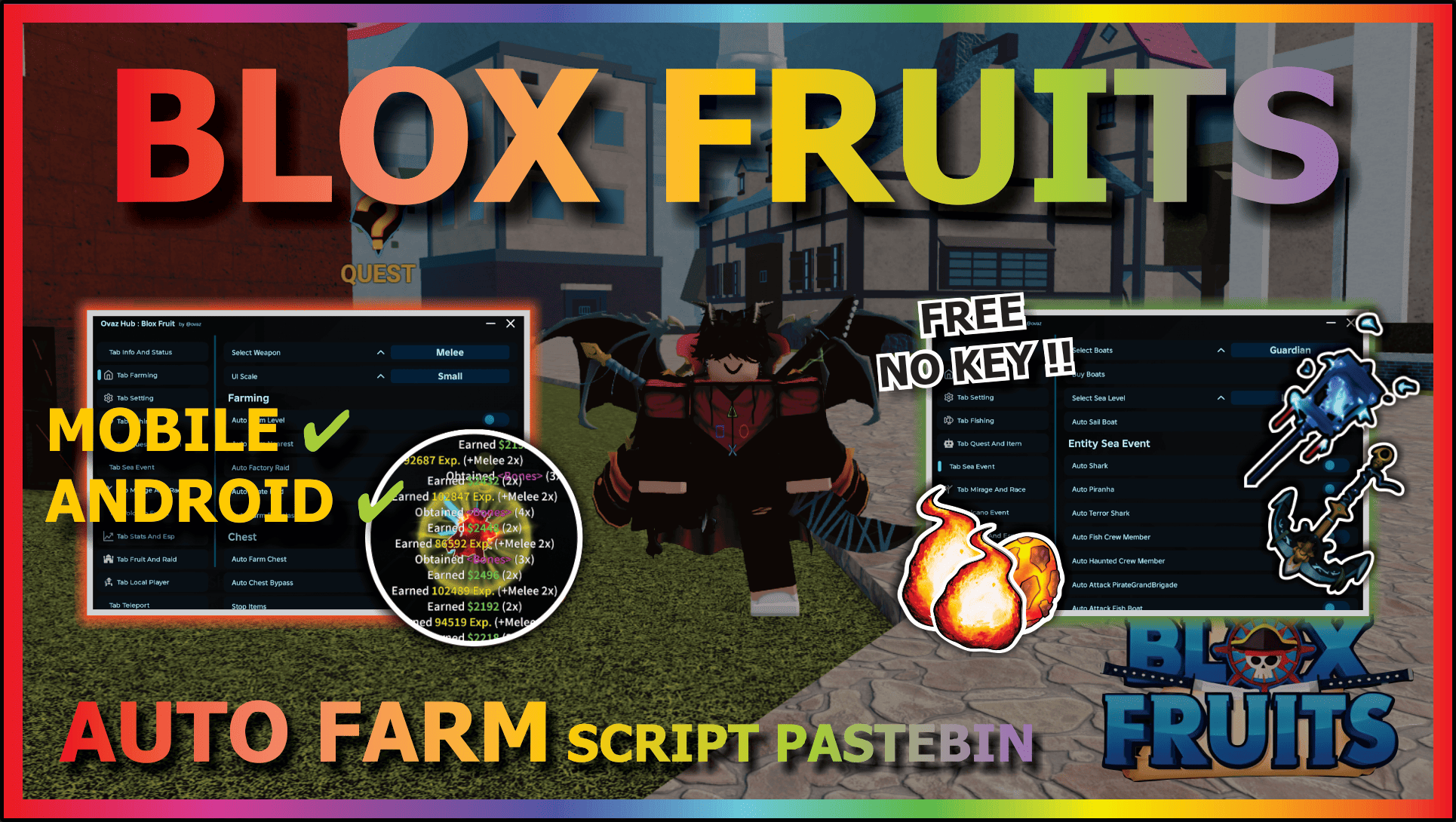 Blox Fruits Script No Key Ovaz Hub
