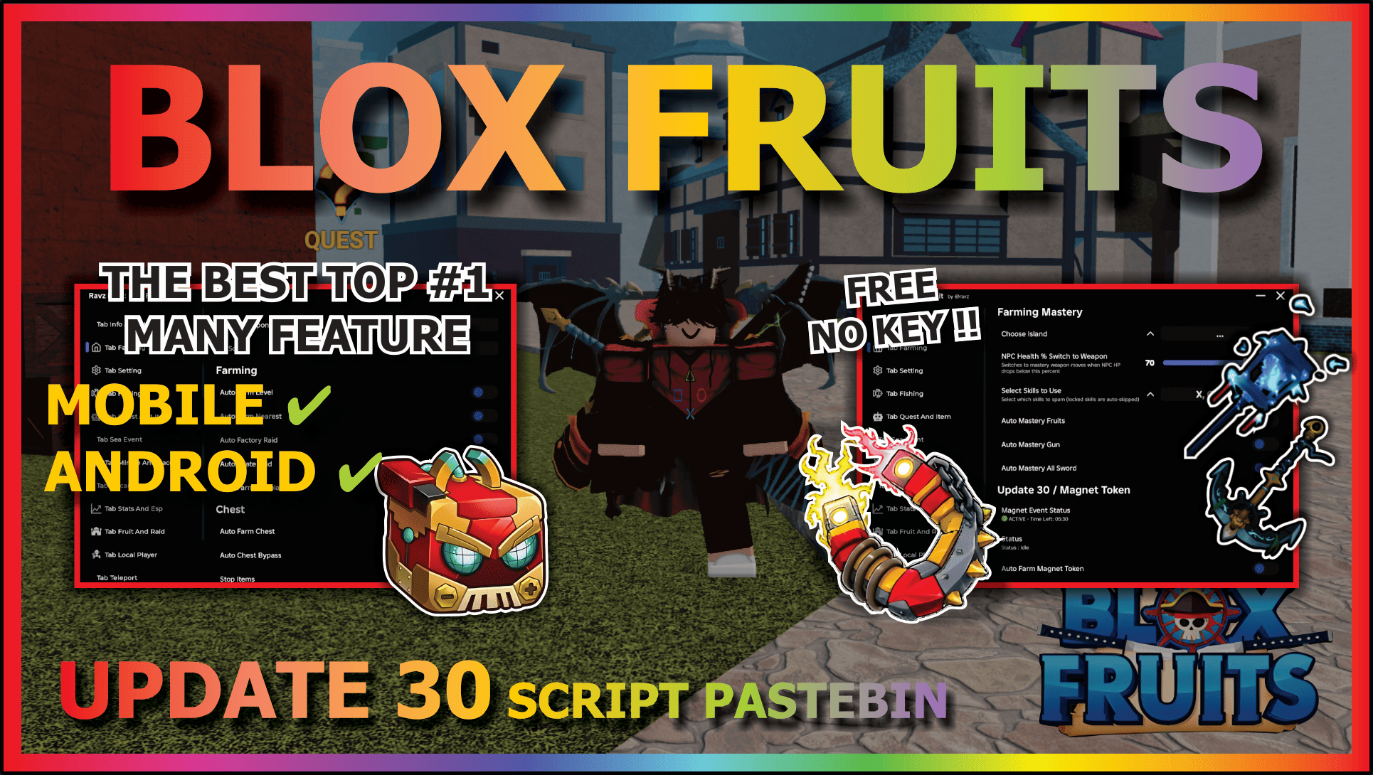 Blox Fruits Script No Key Ravz Hub