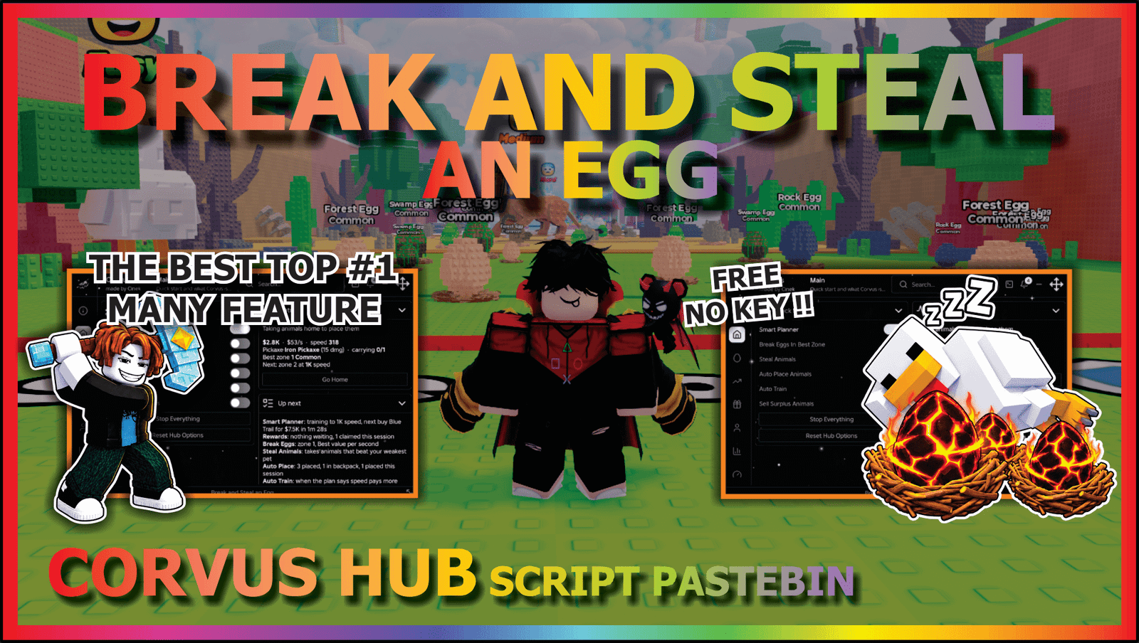 Break and Steal an Egg Script No Key Corvus Hub