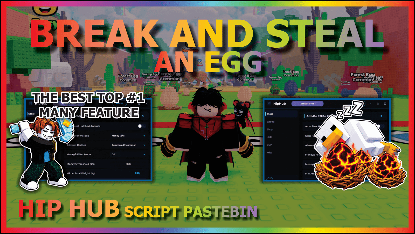 Break and Steal an Egg Script Hip Hub