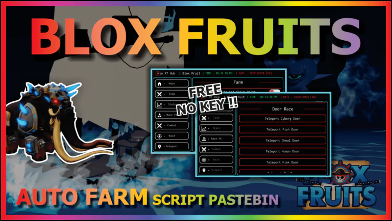 [MINXT HUB] BLOX FRUITS – AUTO FARM | AUTO RAID | RACE V4 | AUTO QUEST | FAST ATTACK