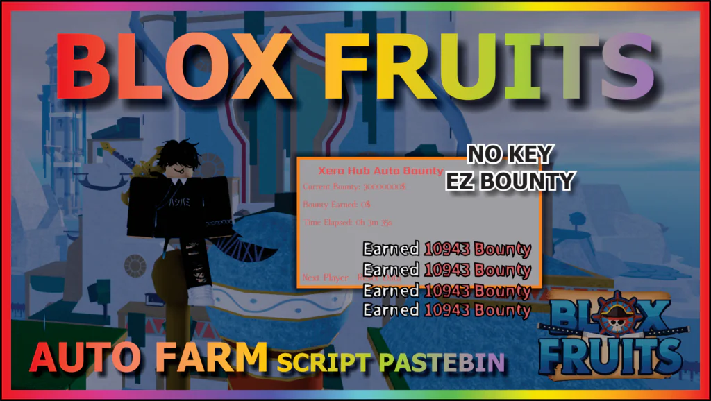 [BOUNTY HUNT XERO HUB] BLOX FRUITS – AUTO BOUNTY HUNT | AUTO LOCK (EZ GET 30M BOUNTY)